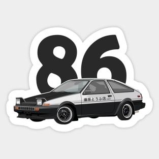 ae86 trueno initial d drift king Sticker